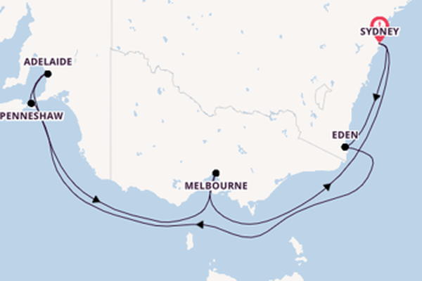 Australia from Sydney, Australia with the Celebrity Edge