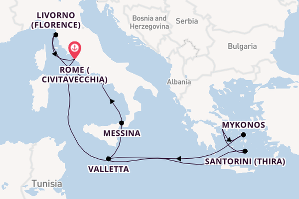 Mediterranean from Rome with the Norwegian Epic