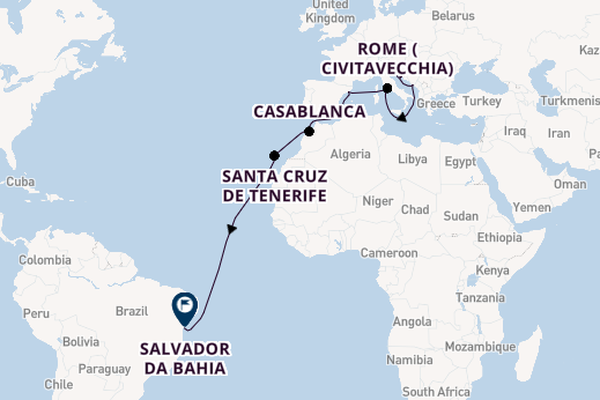 Transatlantic & Repositioning from Venice, Italy with the MSC Armonia 