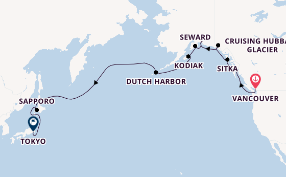 Transpacific from Vancouver, Canada with the Viking Orion