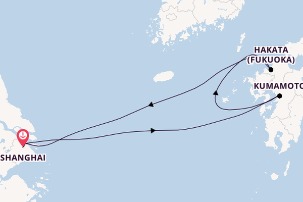 Japan from Shanghai, China with the Spectrum of the Seas