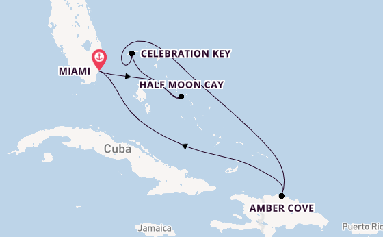 Caribbean vanaf Miami, Verenigde Staten met de Carnival Celebration