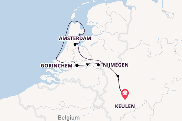 Rijn vanaf Keulen, Duitsland met de Alena