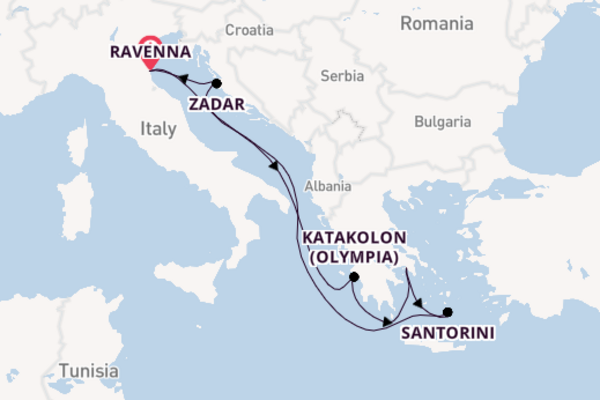 8 day cruise with the Explorer of the Seas to Ravenna