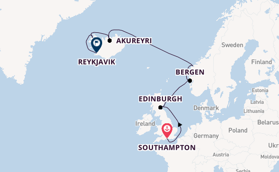 British Isles from Southampton, England with the Norwegian Star