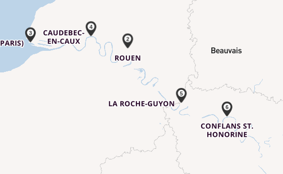 Seine ab Paris, Frankreich auf der SEINE COMTESSE