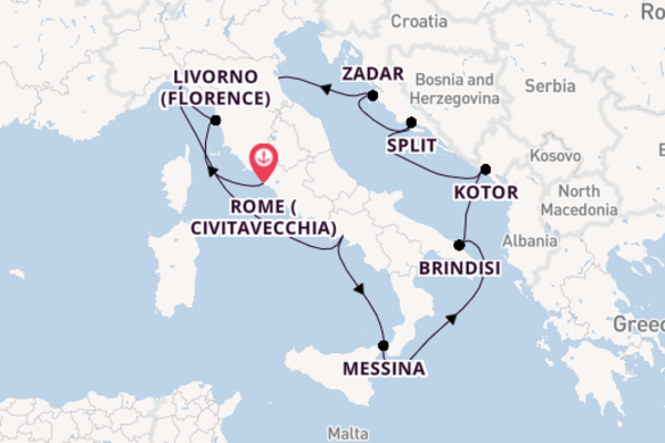 Best of Italy & Croatia Fly Cruise