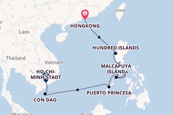 Südostasien ab Hongkong, China auf der EUROPA