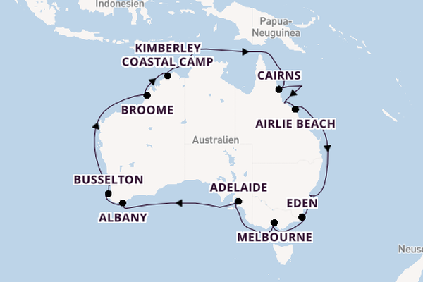 Australien ab Sydney auf der Grand Princess