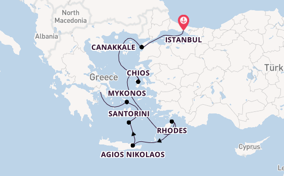 Eastern Mediterranean from Istanbul, Turkey with the Azamara Journey