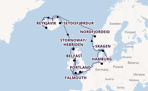Britse Eilanden vanaf Southampton (Londen), Engeland met de Regal Princess