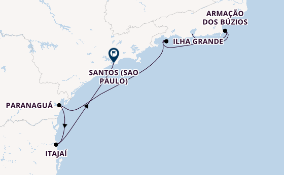 Brasilien ab Rio de Janeiro, Brasilien auf der MSC Musica