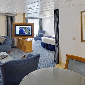 Come aboard the Radiance of the Seas and discover one of 120 cabin categories on a total of 12 decks that can accommodate 2466 passengers. Choose your dream cabin and feel at home on board the Radiance of the Seas!