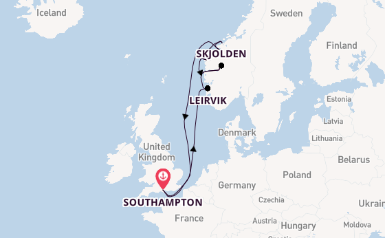 Norway from Southampton, England with the Balmoral