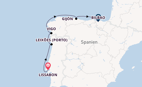 Portugal ab Lissabon, Portugal auf der SEA CLOUD SPIRIT