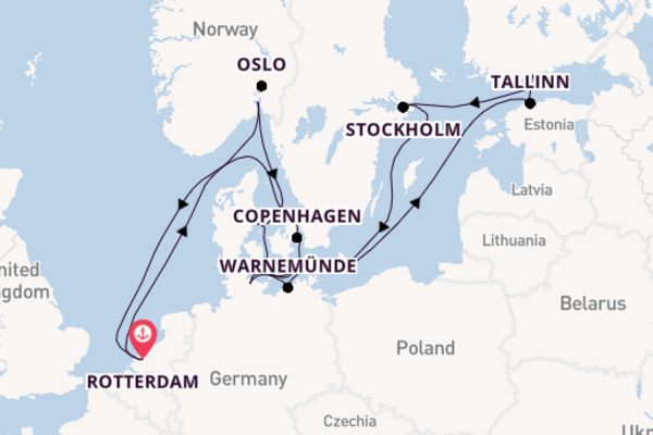 Norway from Rotterdam, Netherlands with the Rotterdam