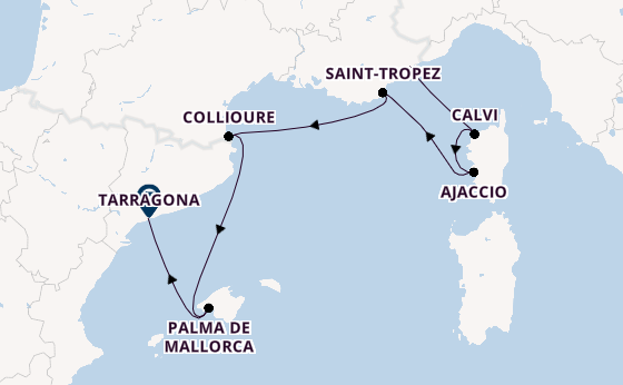 Western Mediterranean from Nice, France with the Evrima