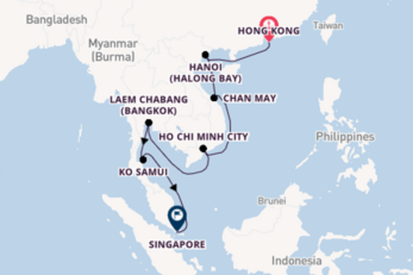 Cruising from Hong Kong via Ho Chi Minh City