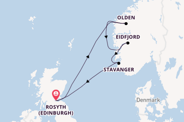 Norway from Rosyth (Edinburgh), Scotland with the Balmoral