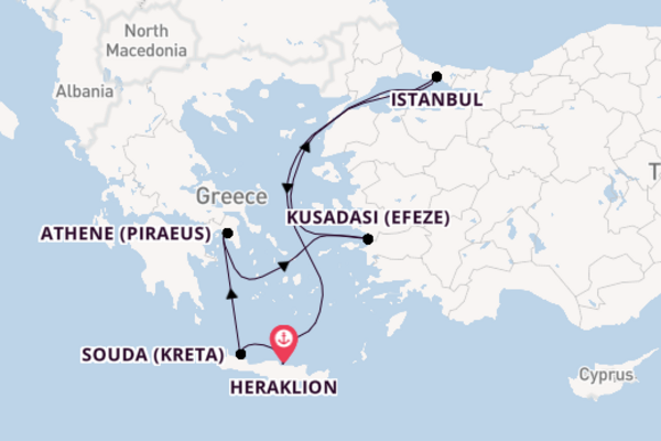8daagse cruise naar Kusadasi (Efeze)
