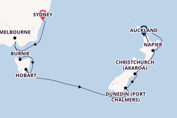Australia and New Zealand from Sydney, Australia with the Seven Seas Navigator