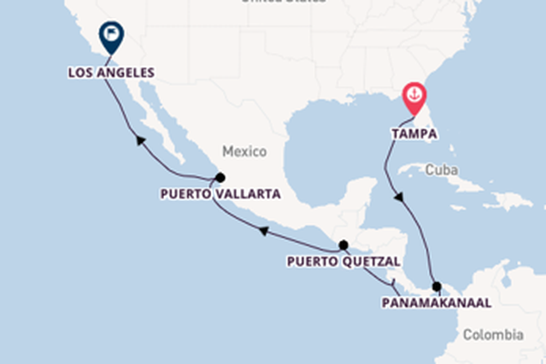 15daagse cruise naar Puerto Quetzal