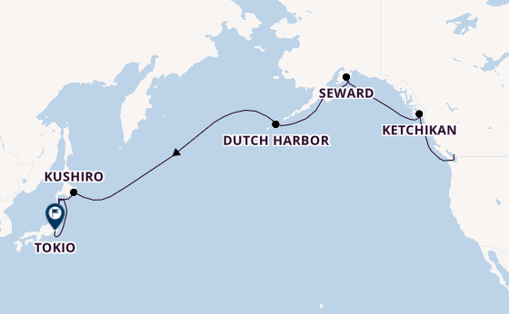 Transpazifik ab Vancouver, Kanada auf der Explora III