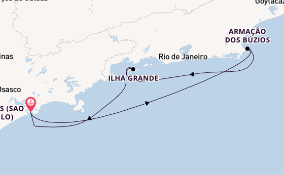 Brasilien ab Santos (Sao Paulo), Brasilien auf der MSC Divina