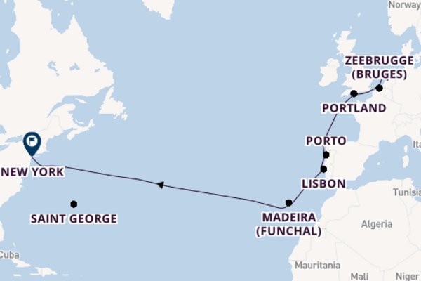 Expedition from Amsterdam to New York via Portland