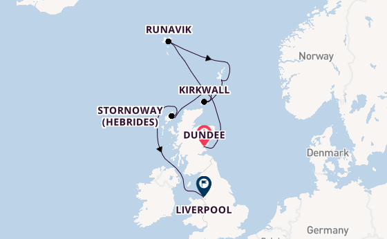 Cruise with Ambassador Cruise Line from Dundee