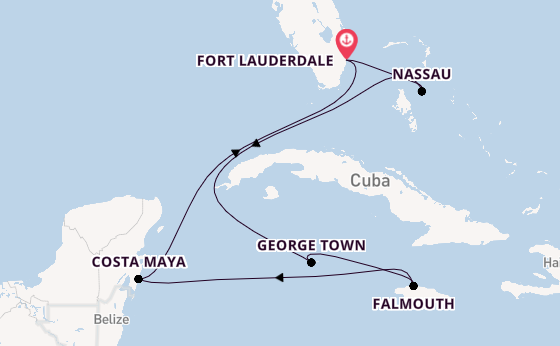 Caribbean vanaf Fort Lauderdale, Verenigde Staten met de Explorer of the Seas