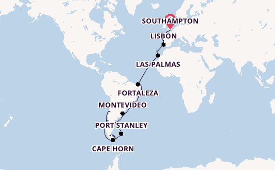 Transatlantic from Southampton, England with the Majestic Princess