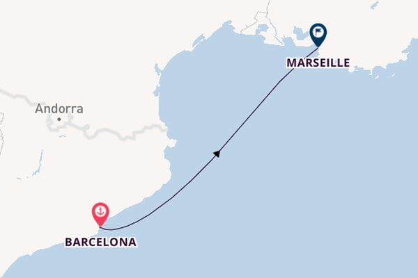 Westelijke Middellandse Zee vanaf Barcelona, Spanje met de MSC Fantasia