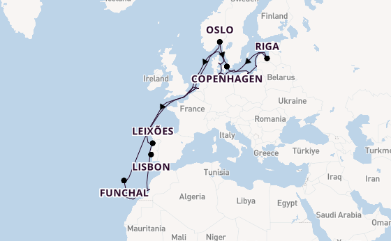 Portugal from London (Dover), England, United Kingdom with the Nieuw Statendam