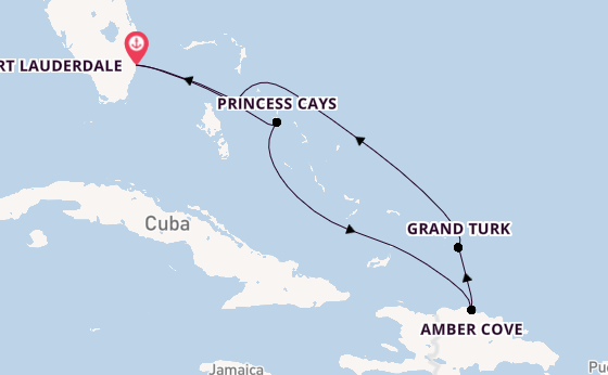 Caribbean vanaf Fort Lauderdale, Verenigde Staten met de Regal Princess