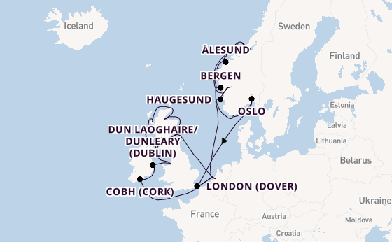 British Isles from Rotterdam, The Netherlands with the Nieuw Statendam