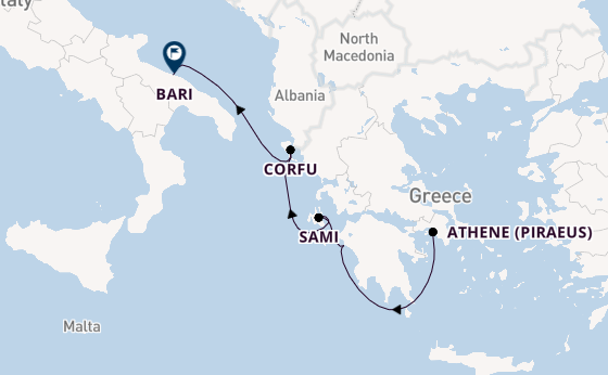 Oostelijke Middellandse Zee vanaf Athene (Piraeus), Griekenland met de MSC Orchestra