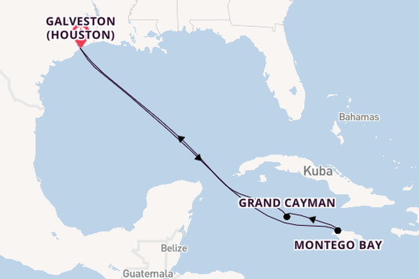 Westliche Karibik ab Galveston (Houston), USA auf der Carnival Horizon