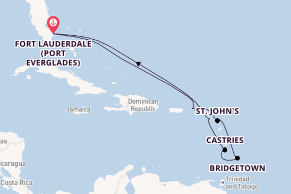 11 day cruise with the Celebrity Eclipse to Fort Lauderdale (Port Everglades)