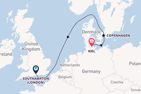 England from Kiel, Germany with the MSC Euribia