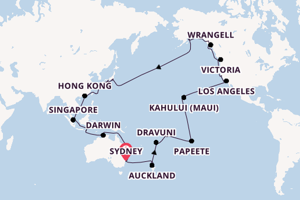 Transpacific from Sydney, Australia with the Grand Princess