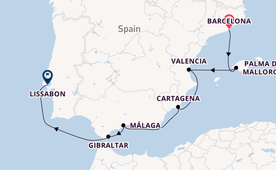 Westelijke Middellandse Zee vanaf Barcelona, Spanje met de Seven Seas Explorer