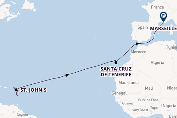 Caribbean from Fort de France, Martinique with the MSC World Asia