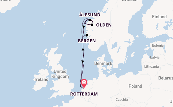 Norway from Rotterdam, The Netherlands with the Rotterdam
