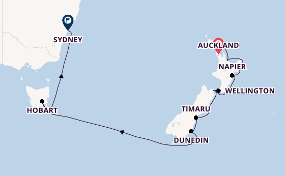Nieuw Zeeland vanaf Auckland, Nieuw-Zeeland met de Vista