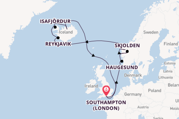 Norway from Southampton, England with the Majestic Princess