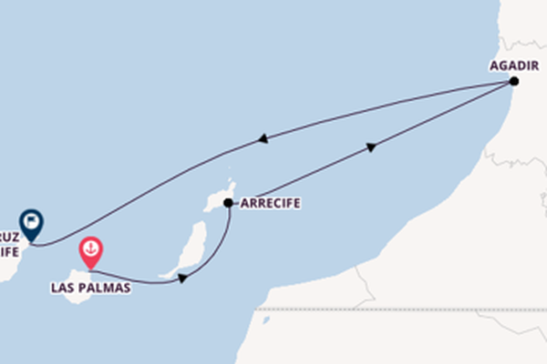 Arrecife bewonderen met de AIDAstella