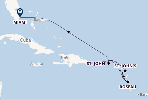 Caribbean vanaf San Juan, Puerto Rico met de Silver Nova