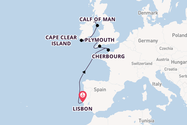 British Isles from Lisbon, Portugal with the Seabourn Venture