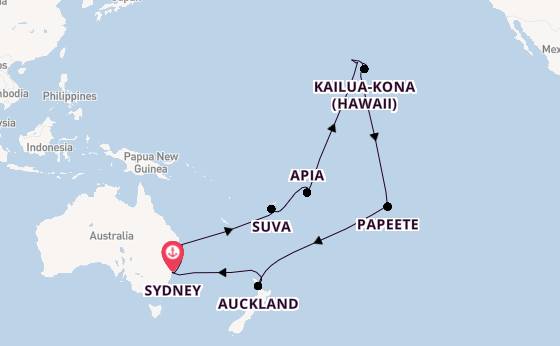 Polynesia from Sydney, Australia with the Crown Princess